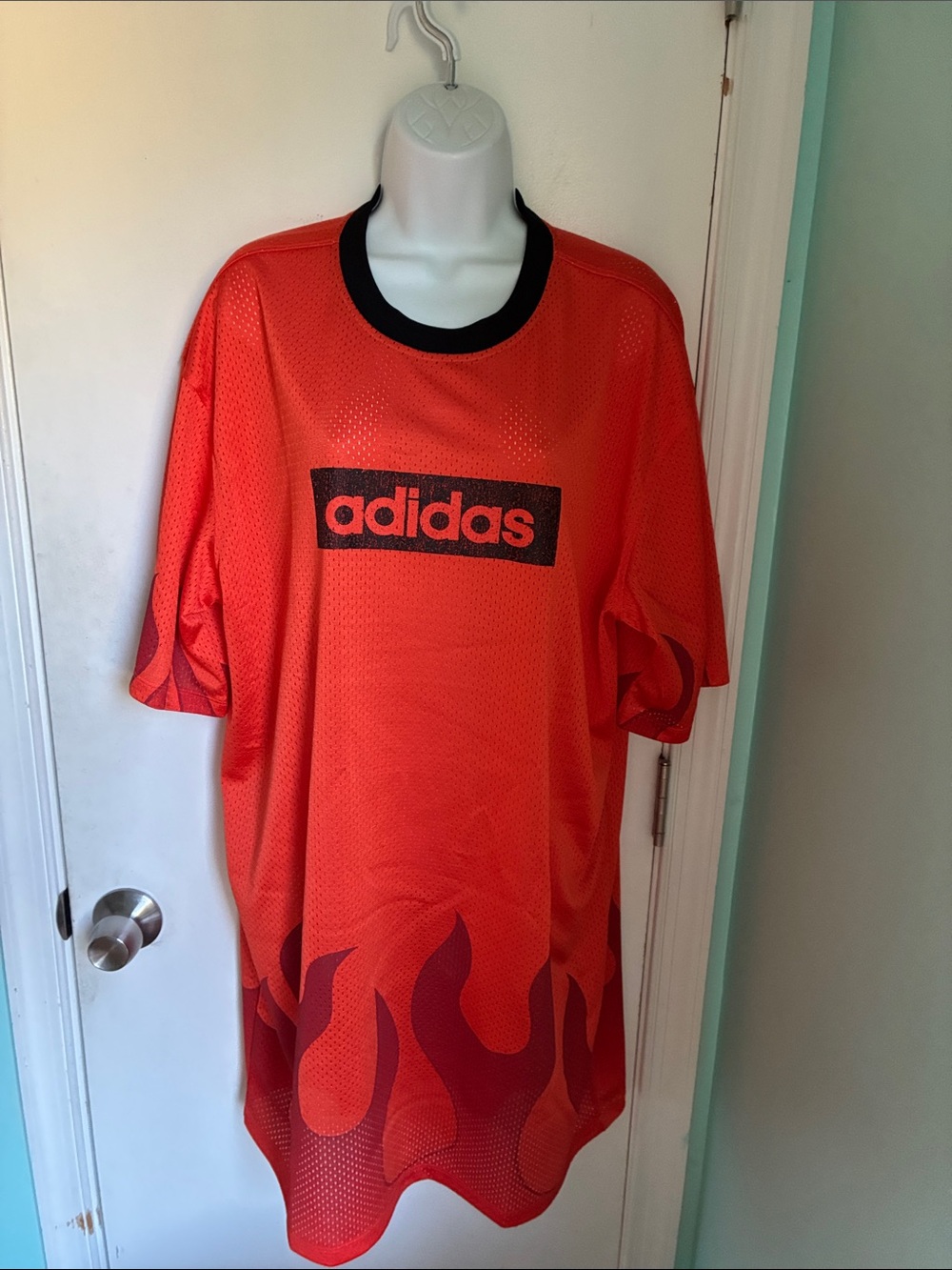adidas Flames Hockey Graphic Jersey dress NWT